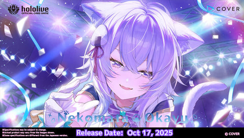 hololive OFFICIAL CARD GAME hSD03e Nekomata Okayu English Start Deck Blue (Release date 17 Oct 2025)
