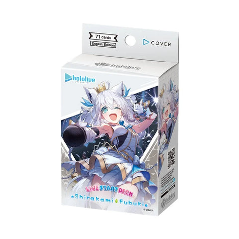 hololive OFFICIAL CARD GAME hSD14e Live Start Deck Shirakami Fubuki -White (Release Date 23 Oct 2026)