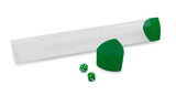 BCW Clear Playmat Tube with Green Caps/Dice