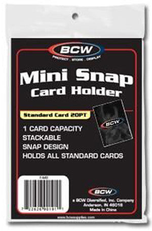 BCW Mini Snap Card Holder (Standard Size Cards)