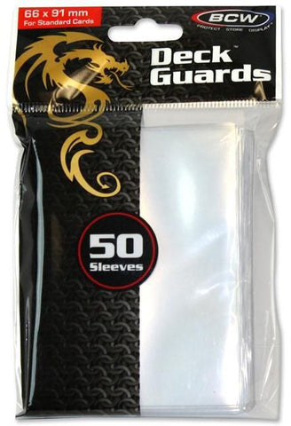 BCW Deck Protectors Standard Clear (50 Sleeves Per Pack)