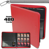 BCW Zipper Folio 12-Pocket - Lx - Red