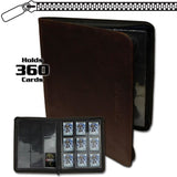 BCW Zipper Folio 12-Pocket Lt Album Brown