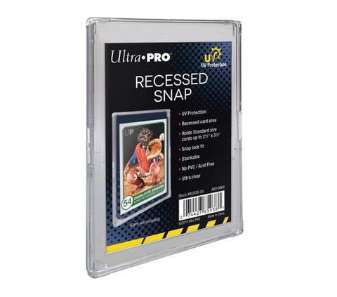 UV Recessed Snap Card Holder - Holds 63.5 mm x 88.9 mm Standard Cards