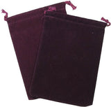 CHX 2393 Suedecloth large dice Bag-Burgundy