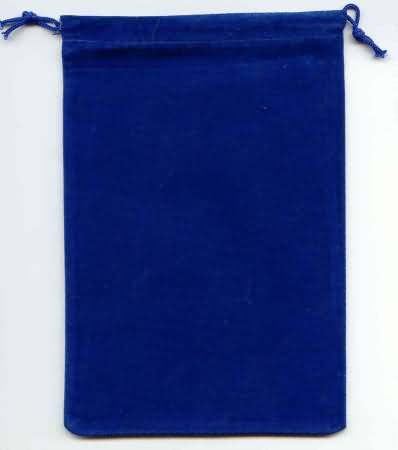 CHX 2396 Suedecloth Large Dice Bag- Blue