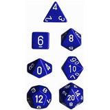 CHX 25406 Opaque Polyhedral Blue/white 7-Die Set