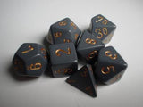 CHX 25420 Opaque Polyhedral Dark Grey w/copper 7-Die Set