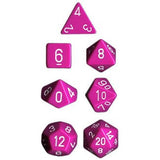 CHX 25427 Opaque Polyhedral Light Purple/white 7-Die Set