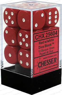 CHX 25604 Opaque 16mm Red White 12x D6