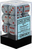 CHX 25700 D6 Dice Speckled 16mm Air (12 Dice in Display)