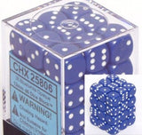 CHX 25806 Opaque 12mm d6 Blue/white Dice