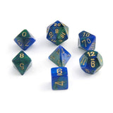 CHX 26436 Gemini Blue-Green w/gold 7-Die Set