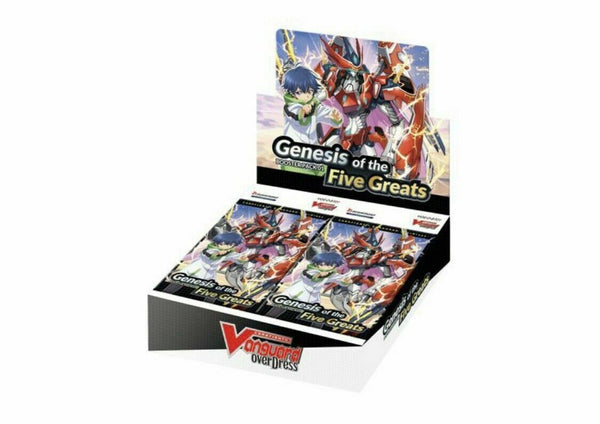 genesis of the five greats booster box Cardfight Vanguard CFV Sealed 01 Released to expand the OverDress series VGE-D-BT01] Booster Pack 01: Genesis