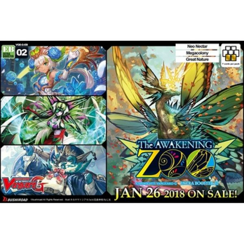 Cardfight!! Vanguard G Extra Booster Pack Vol. 02 - The Awakening Zoo-English (Release date 26/01/2018)