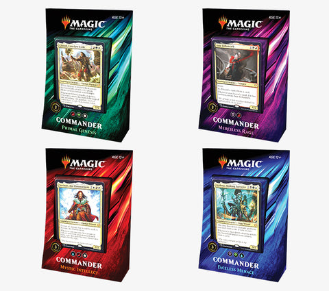 Magic: The Gathering Commander 2019 Set of  4 (Release Date 23 /08/2019)