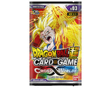 DRAGON BALL SUPER CARD GAME Series 3 CROSS WORLDS Booster Pack B03 (Release date 09/03/2018)