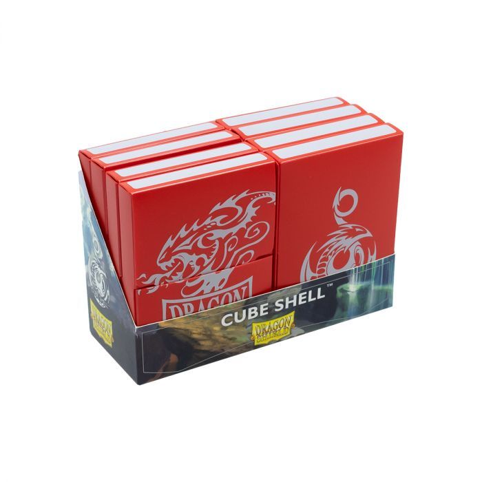 Red Devil Shell Box Deck Box - Dragon Shield - Cube Shell - Red – The Games Corner