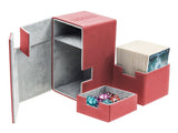 Deck Box Ultimate Guard Flip n Tray Deck Case 100+ Standard Size XenoSkin Red