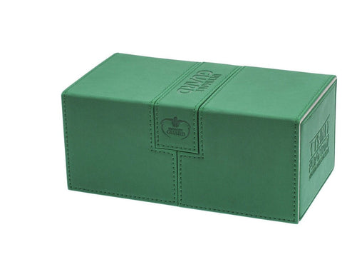 Deck Box Ultimate Guard Twin Flip n Tray Deck Case 200+ Standard Size XenoSkin Green