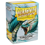 Fundas para cartas de tamaño estándar Dragon Shield Classic, color turquesa, 100 unidades