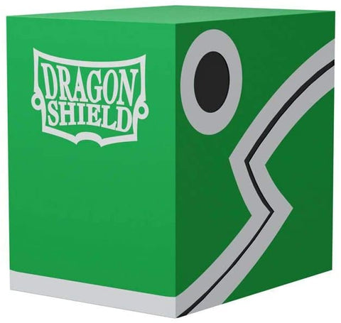 Dragon Shield Double Shell Deck Box  - Green/Black