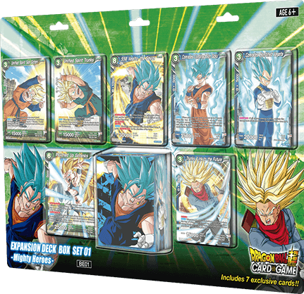 Dragon Ball Super Card Game Expansion Deck Box Set Mighty Heroes