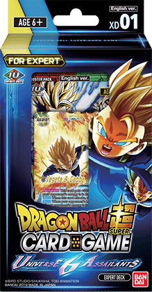 Dragon Ball Super Card Game Universe 6 Assailants Expert Deck XD01 (Release date 02/08/2019)