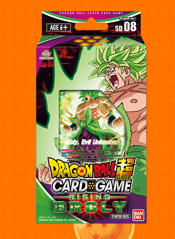 Dragon Ball Super Card Game Rising Broly SD08 Starter Deck (Release Date 15/03/2019)