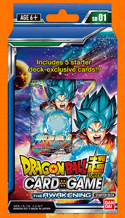 Dragon Ball Super Card Game The Awakening Starter Deck (Release date 28 July 2017)