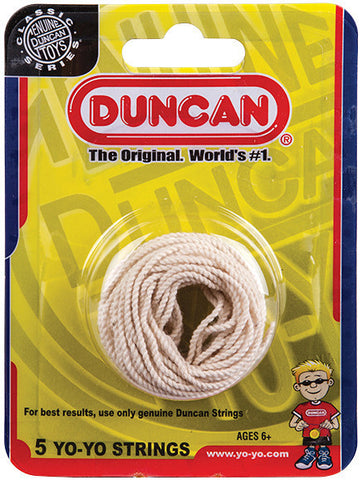 Duncan Yo Yo Strings 5 Pack White (100% Cotton)