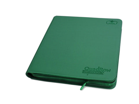 Folder Ultimate Guard 12-Pocket QuadRow ZipFolio XenoSkin Green