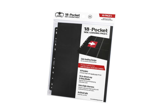 Folder Ultimate Guard 18-Pocket Pages Side-Loading (10 Pages) Black