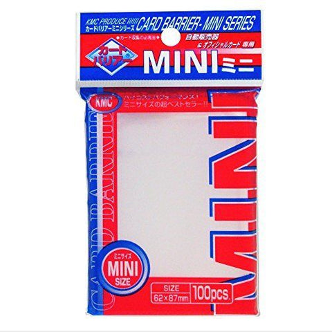 KMC MINI CLEAR Sleeves (100 SLEEVES/PACK) - MINI SIZE