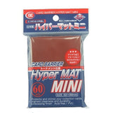 KMC SLEEVES HYPER MAT MINI RED (60 SLEEVES/PACK) - MINI SIZE