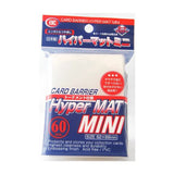 KMC SLEEVES HYPER MAT MINI WHITE (60 SLEEVES/PACK) - MINI SIZE