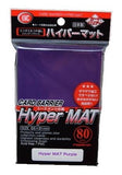 KMC SLEEVE HYPER MAT PURPLE (80 SLEEVES/PACK) - STANDARD SIZE