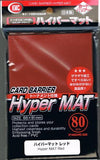 KMC SLEEVE HYPER MAT RED (80 SLEEVES/PACK) - STANDARD SIZE