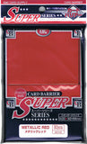 KMC SLEEVE METALLIC RED (80 SLEEVES/PACK) - STANDARD SIZE