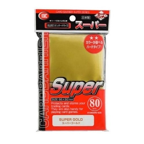 KMC SLEEVE SUPER GOLD (80 SLEEVES/PACK) - STANDARD SIZE