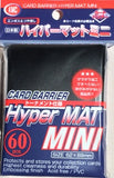 KMC Sleeves Hyper MAT MINI Black (60 sleeves/pack) - Mini Size