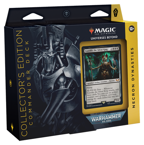 MTG Universes Beyond: Warhammer 40,000 Commander Deck Collector’s Edition-Necron Dynasties (Release Date 7 Oct 2022)