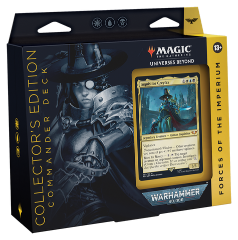 2022 mtg commander decks MTG Universes Beyond: Warhammer 40,000 Commander Decks Collector's Edi – The Games Corner