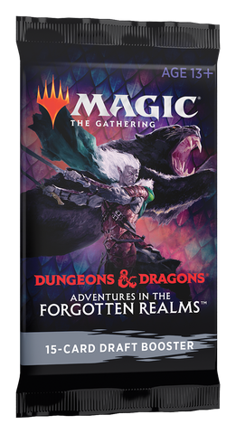 Paquete de refuerzo de draft de MTG Adventures in the Forgotten Realms (fecha de lanzamiento: 23 de julio de 2021)