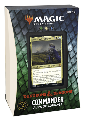 MTG Adventures in the Forgotten Realms Commander Deck-Aura of Courage (Release date 23 July 2021)