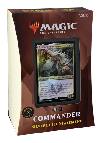 Magic the Gathering Strixhaven School of Mages Commander Deck-Silverquill Statement (Estimated Release date 23/04/2021)