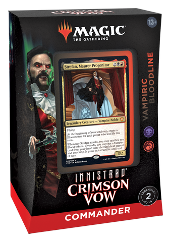 MTG Innistrad: Crimson Vow Commander Deck-Vampiric Bloodline  (Release Date 19 Nov 2021)