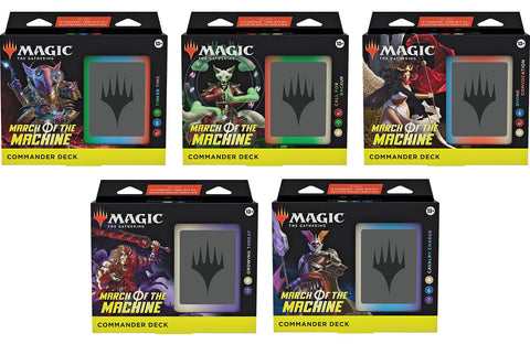 MTG March of the Machine Commander Deck Set of 5 (Release Date 21 Apr 2023)
