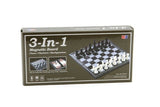 3 in 1 Magnetic Chess/Checkers/Backgammon 10"