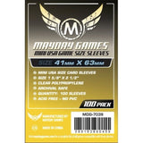 Mayday Mini USA Game Size Clear Sleeves (Pack of 100) - 41 MM X 63 MM